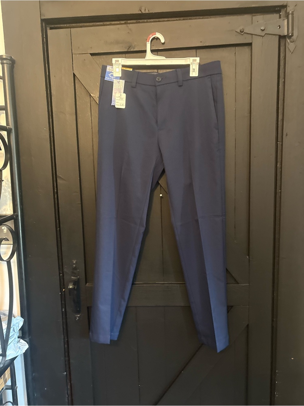 Haggar Men's Navy Dress Pants - Modern Slim 33x30